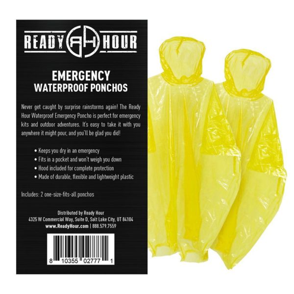 Emergency waterproof ponchos.